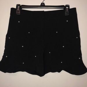 Black Shorts w/ Pearl Accents